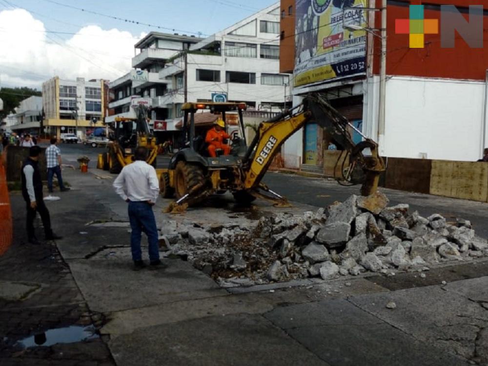 Cerca de 15 mdp se invertirán en rehabilitación de calle Allende de Xalapa