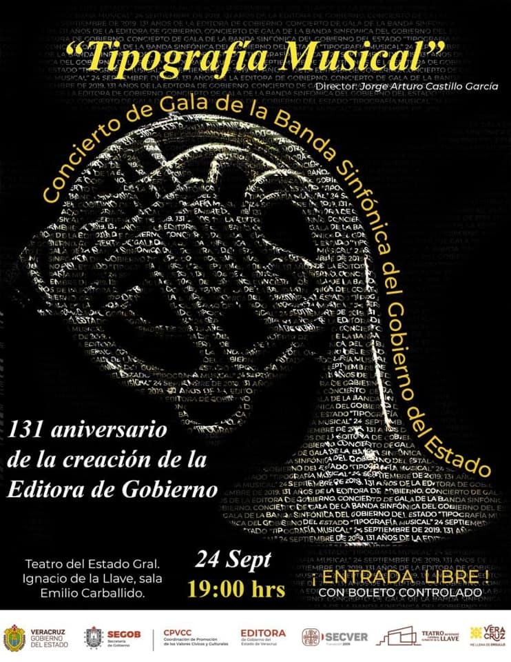 Concierto de gala “Tipografía musical” conmemorativo al 131 Aniversario de la Editora de Gobierno