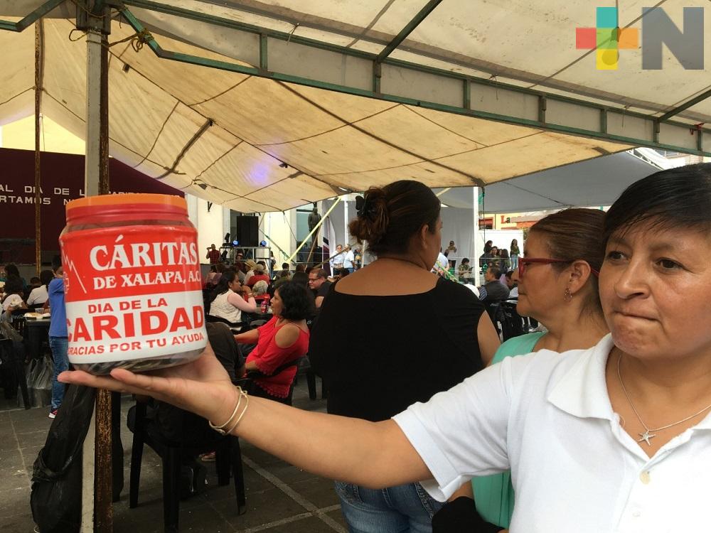 Cáritas Xalapa realiza colecta anual en apoyo a personas de escasos recursos