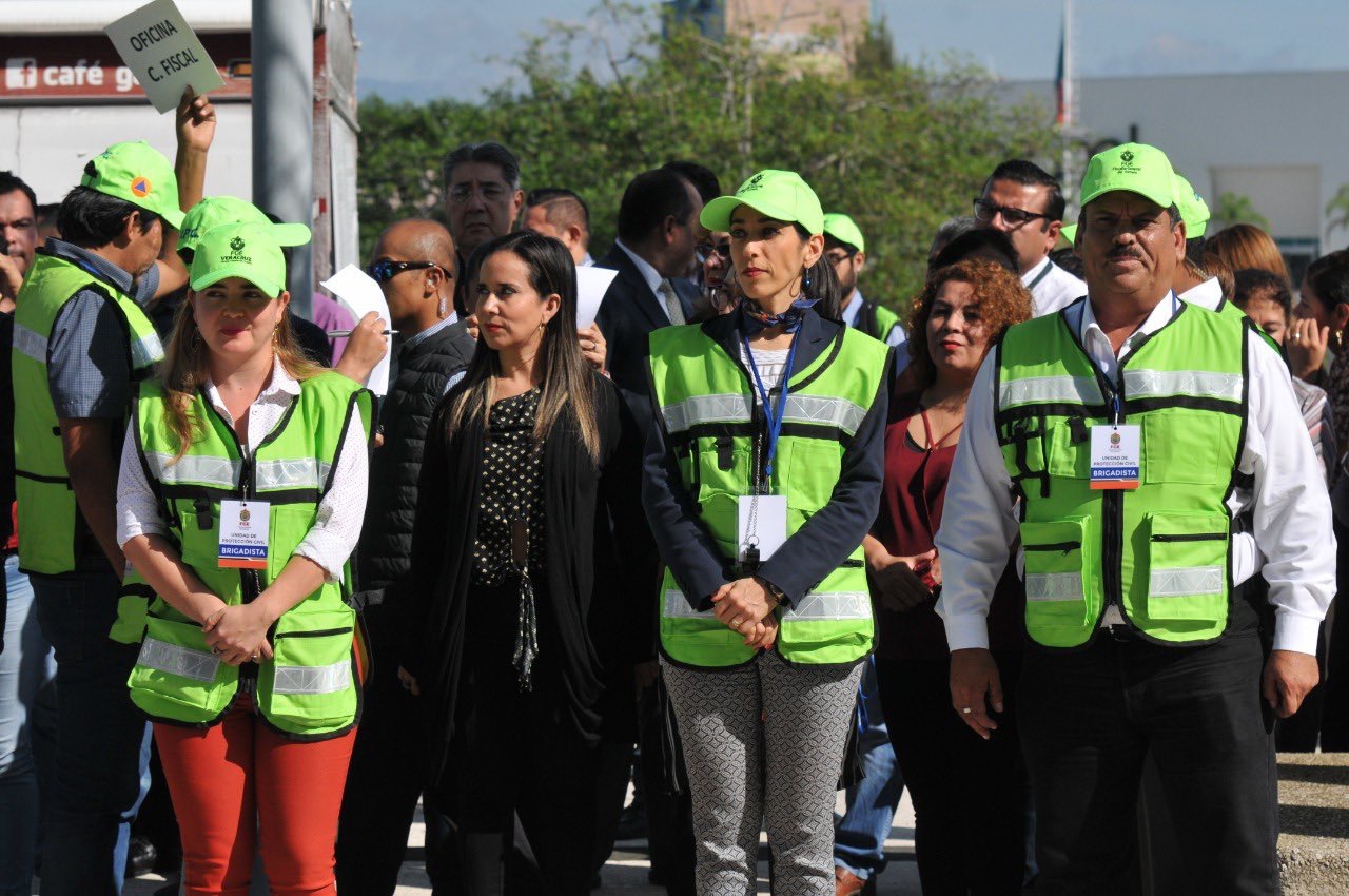 FGE e IPAX, realizaron con éxito simulacros de evacuación