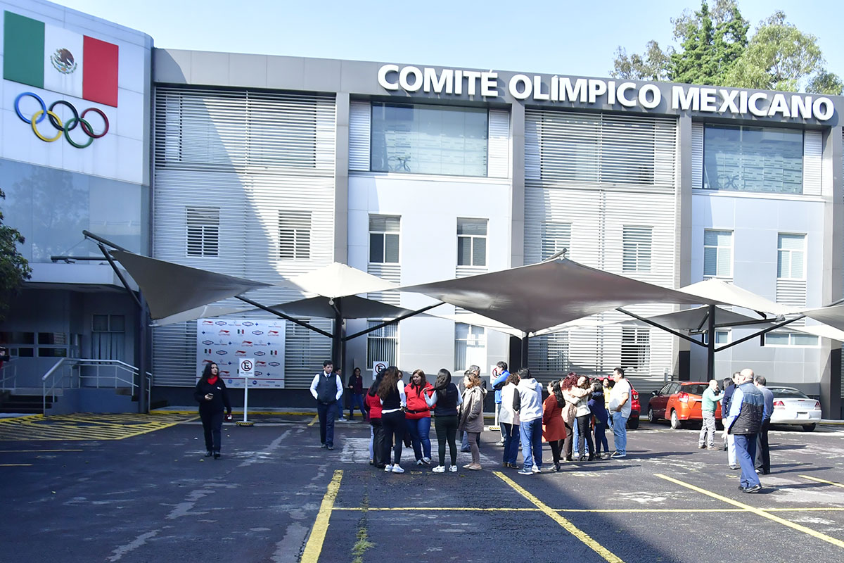Comité Olímpico Mexicano realizó Simulacro de Prevención