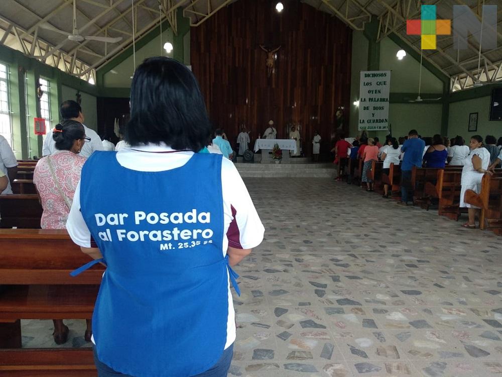 En Coatzacoalcos realizan misa para pedir protección de indocumentados