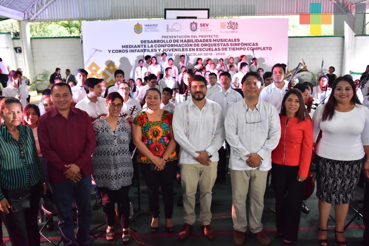 Impulsa SEV proyecto «Desarrollo de Habilidades Musicales» en escuelas de tiempo completo