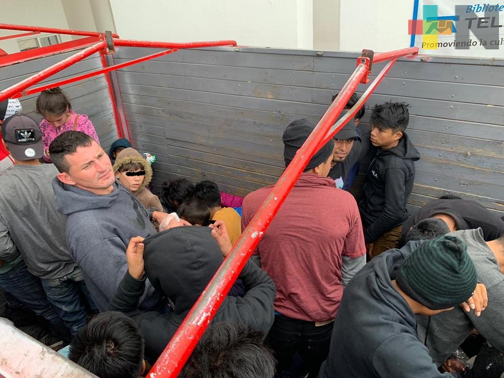 PF rescata 45 migrantes centroamericanos en municipio de Cosoleacaque