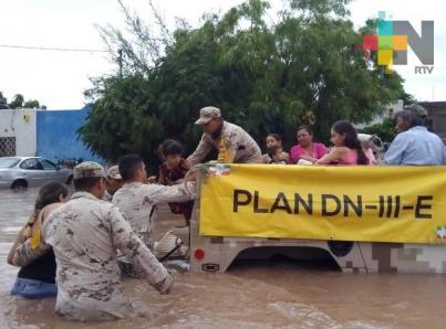 Ejército aplica Plan DN-III-E en noreste del país por tormenta Fernand