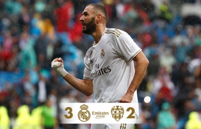 Real Madrid se impone 3-2 a un Levante que lo hizo sufrir
