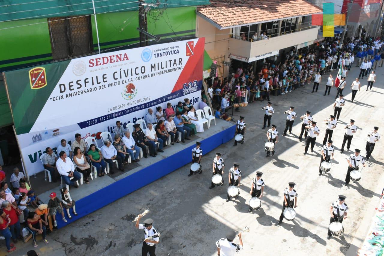 En Tantoyuca celebraron Desfile de Independencia