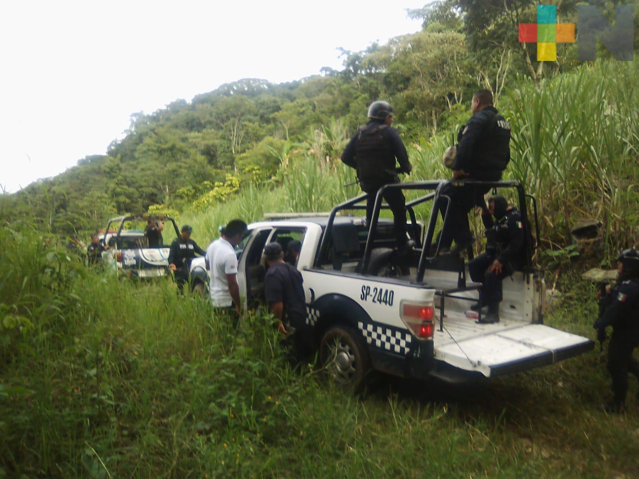 Auxilian SSP y Policía Municipal a persona secuestrada, en Cuichapa