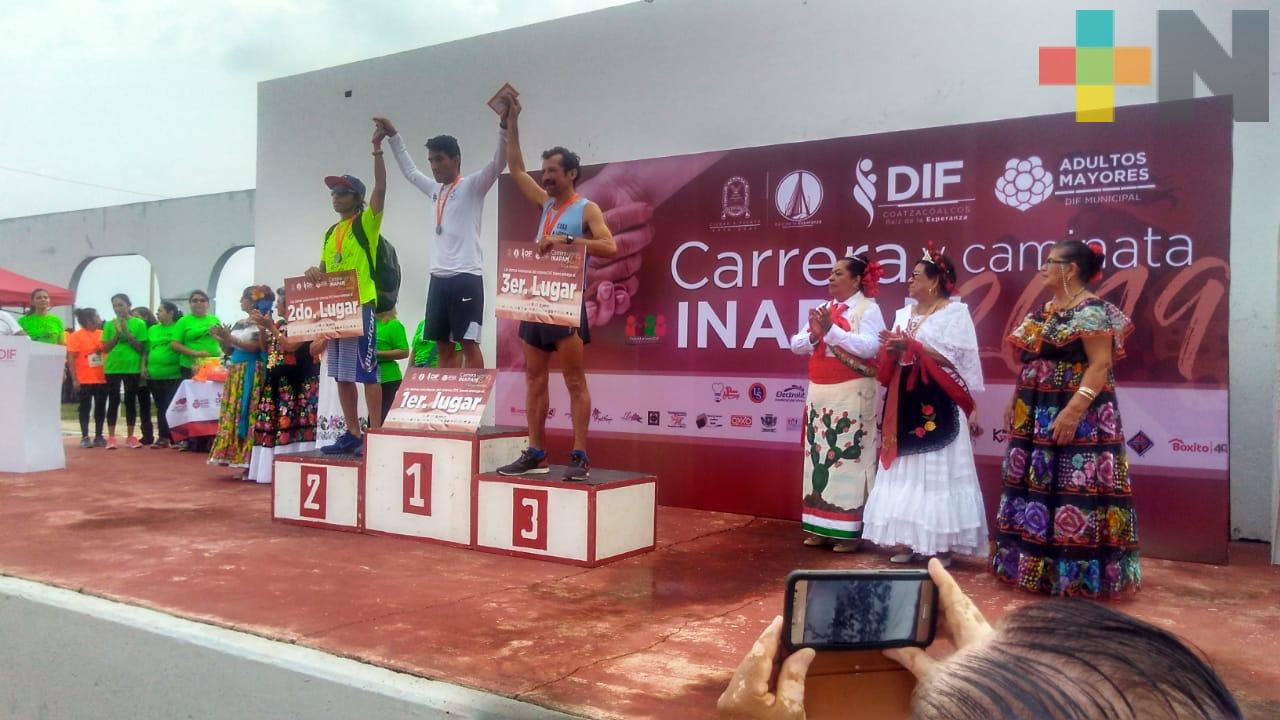 Celebraron la carrera y caminata INAPAM 2019, en Coatzacoalcos