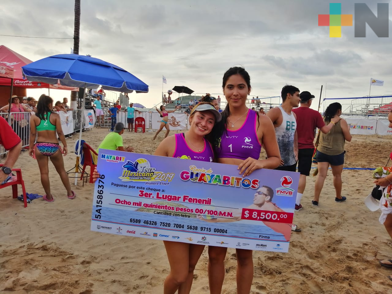 Danna Cortés obtuvo tercer lugar en primera etapa del Tour Mexicano de Voleibol de Playa
