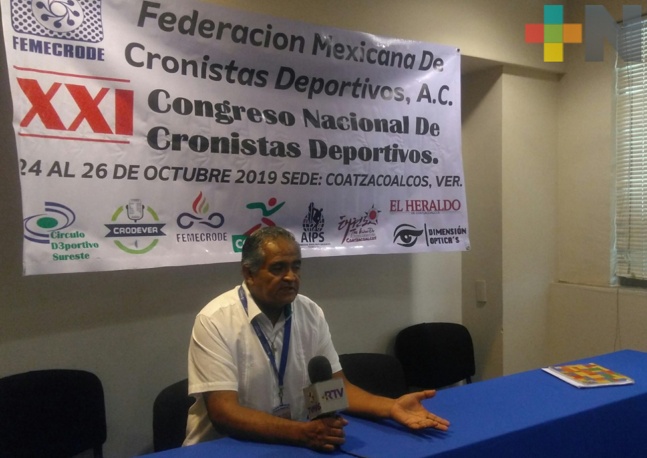 Coatzacoalcos recibirá Congreso Nacional de Cronistas Deportivos