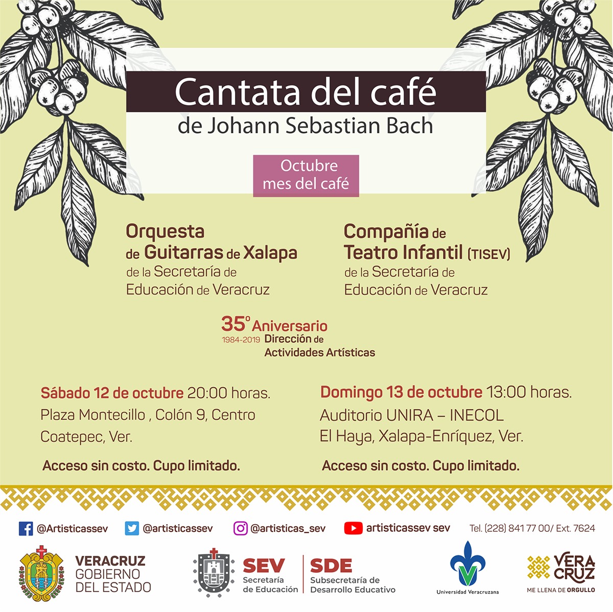 Orquesta de Guitarras de Xalapa interpretará la Cantata del café de Bach