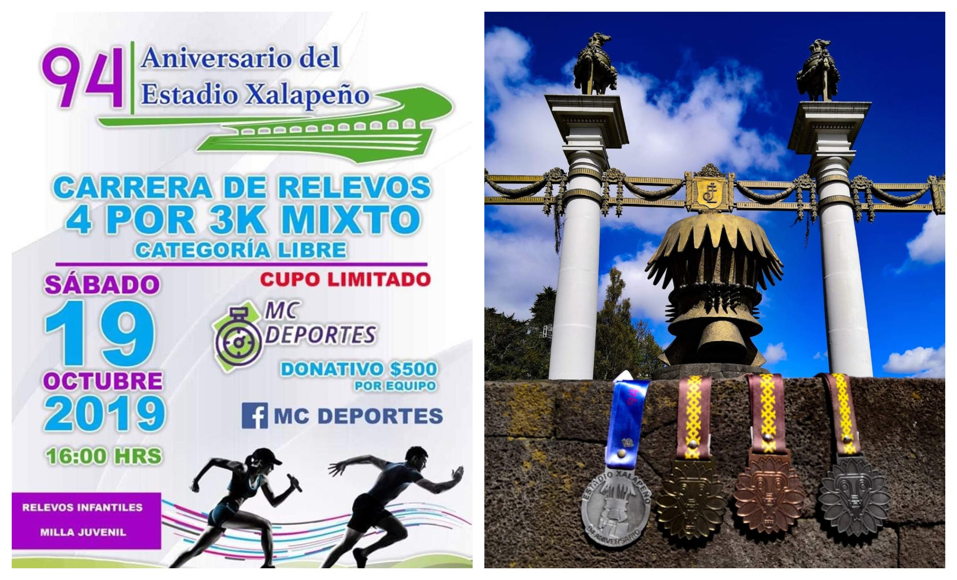Este sábado Carrera de Relevos para celebrar al Estadio Xalapeño