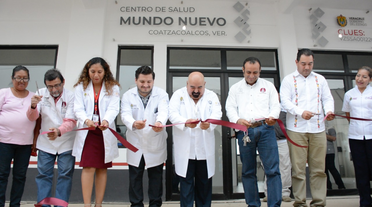 Inaugura SS Centro de Salud en Mundo Nuevo en Coatzacoalcos
