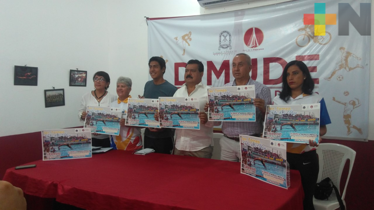 Presentan Torneo Acuático Día de la Raza