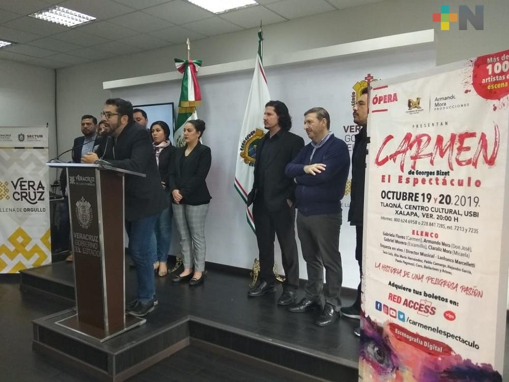 Espectáculo operístico “Carmen” se presentará en sala Tlaqná