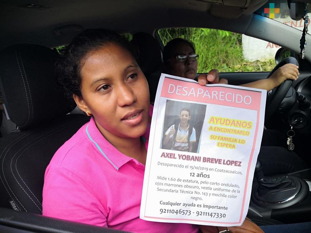 Familiares solicitan apoyo para localizar a estudiante de secundaria de Coatzacoalcos
