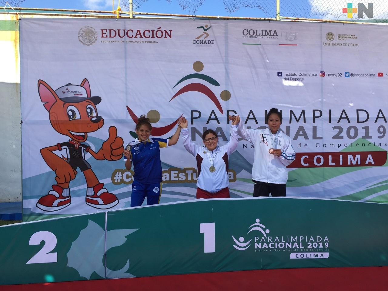 Naomi Somellera con dos oros para Veracruz en Paralimpiada Nacional