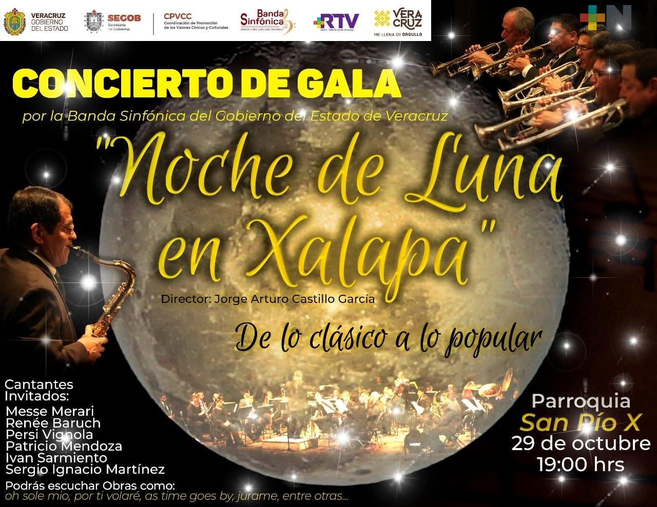 Gobierno del Estado presenta concierto de gala “Noche de luna en Xalapa”