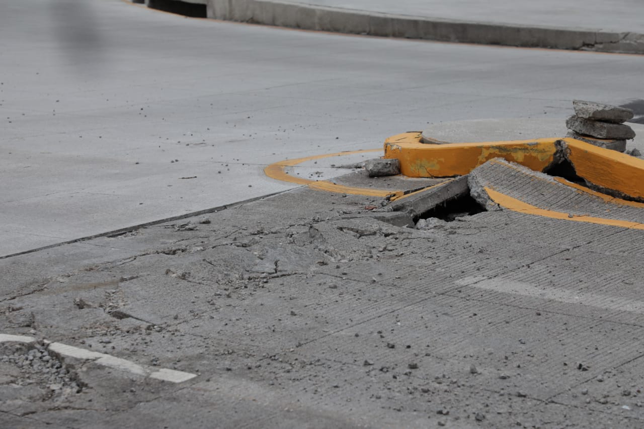 Obra de 150 mdp de Yunes Linares, ya se desmorona