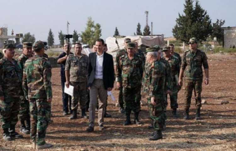 Presidente sirio visita frente de guerra