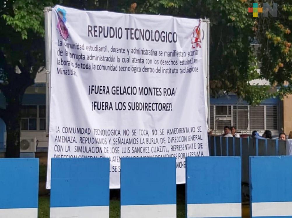 Protesta en Tecnológico de Minatitlán provoca suspensión de clases