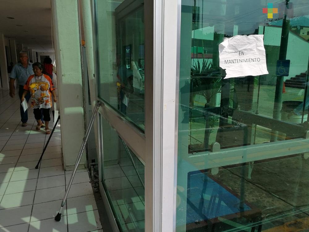 Repararán elevador de ayuntamiento de Coatzacoalcos para dar mejor servicio a personas con discapacidad