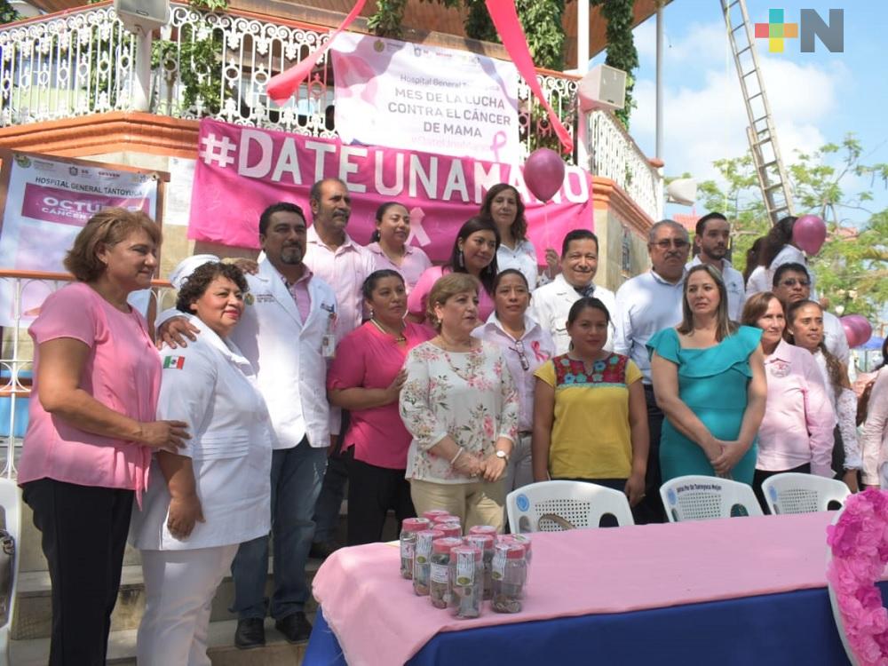 Realiza colecta en favor de las mujeres con cáncer de mama en Tantoyuca