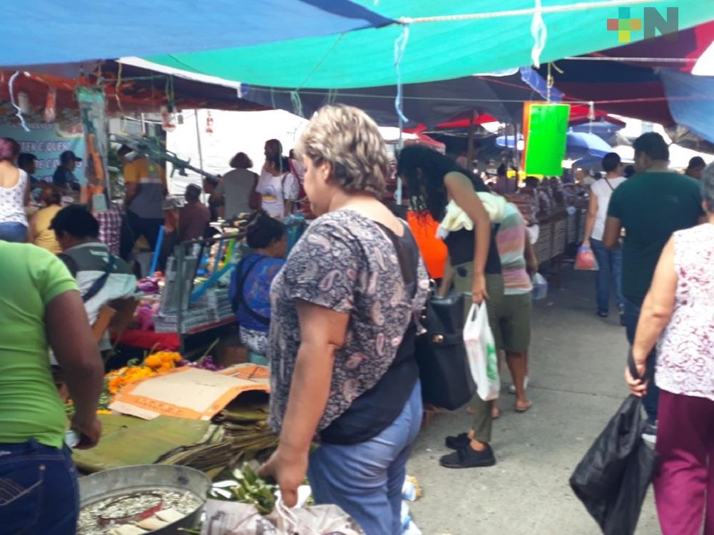 Todo listo para la instalación de la plaza de Todos Santos en Tuxpan