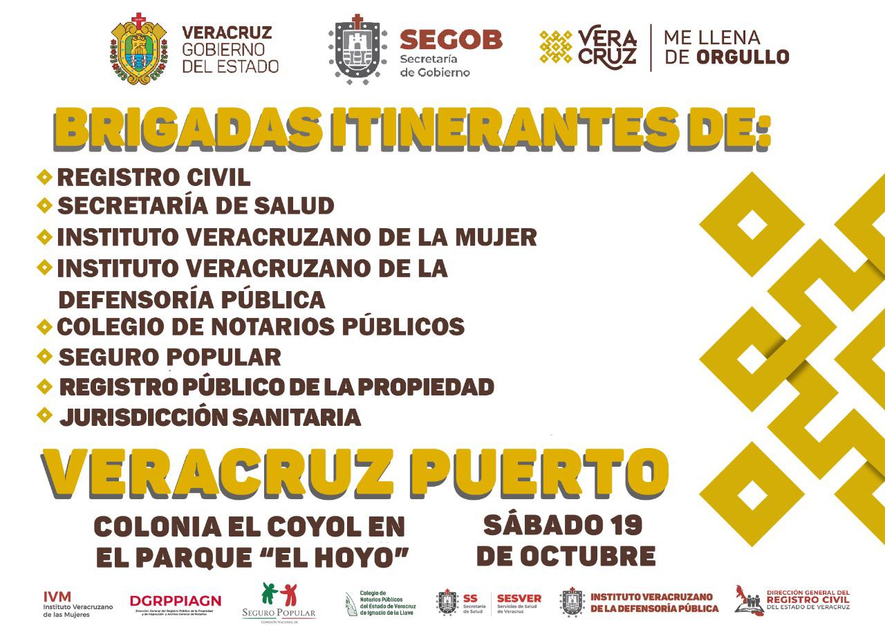Brigadas Itinerantes del gobierno estatal estarán este sábado en la colonia El Coyol