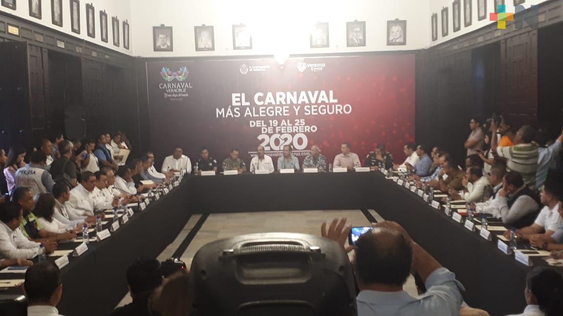 Primera reunión de seguridad rumbo a Carnaval de Veracruz 2020