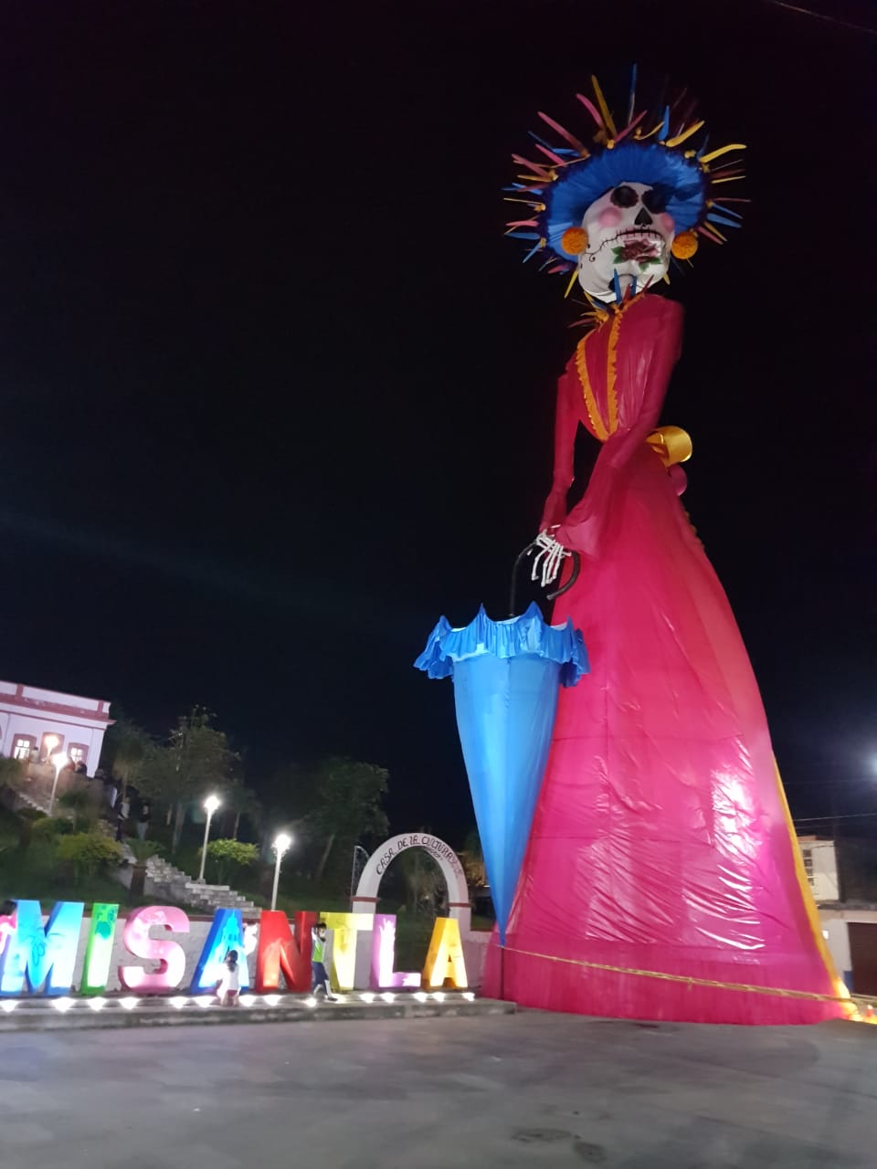 Catrina gigante en Misantla