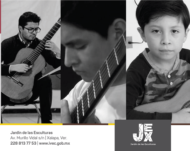 Invita IVEC al concierto ProcesARTE a seis cuerdas en el Jardín de las Esculturas