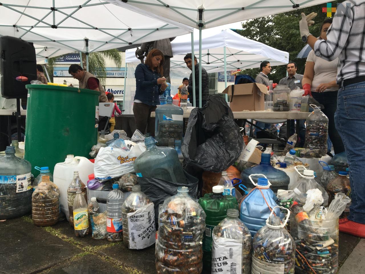 Este sábado realizaron el tercer Reciclón en Xalapa