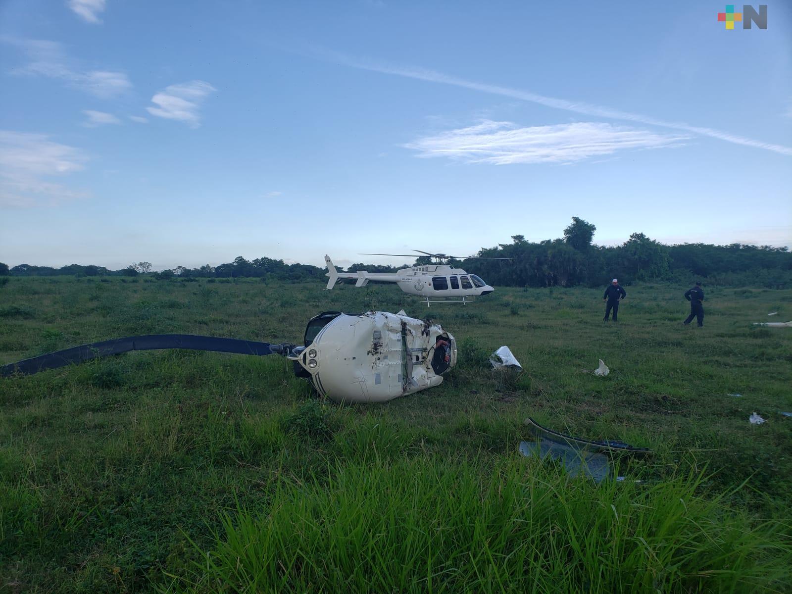 Atiende PC accidente aéreo en Tlalixcoyan