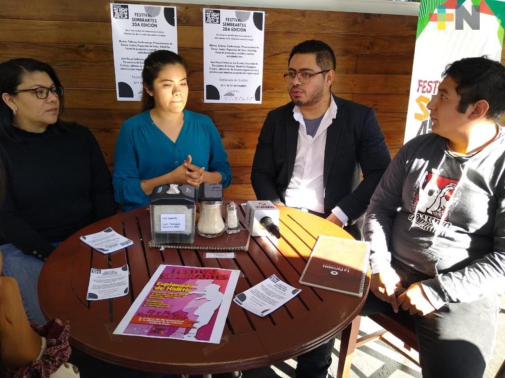 Sembrartes realizará actividades para sensibilizar sobre la violencia contra mujeres