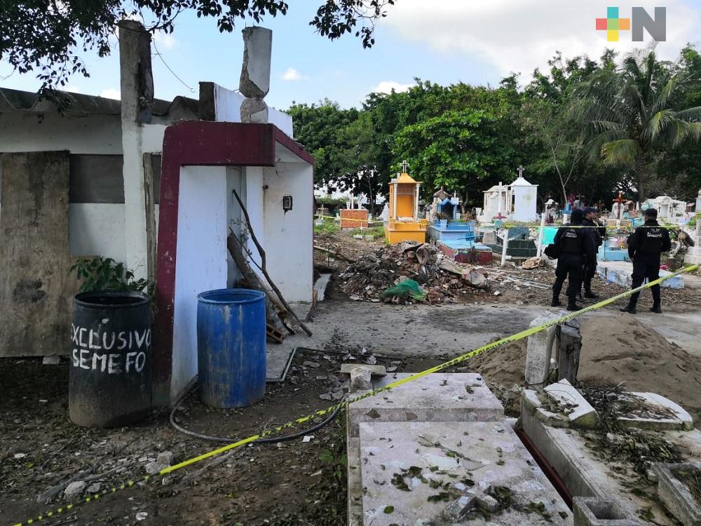 Inicia búsqueda de restos en panteón Jardín de Coatzacoalcos
