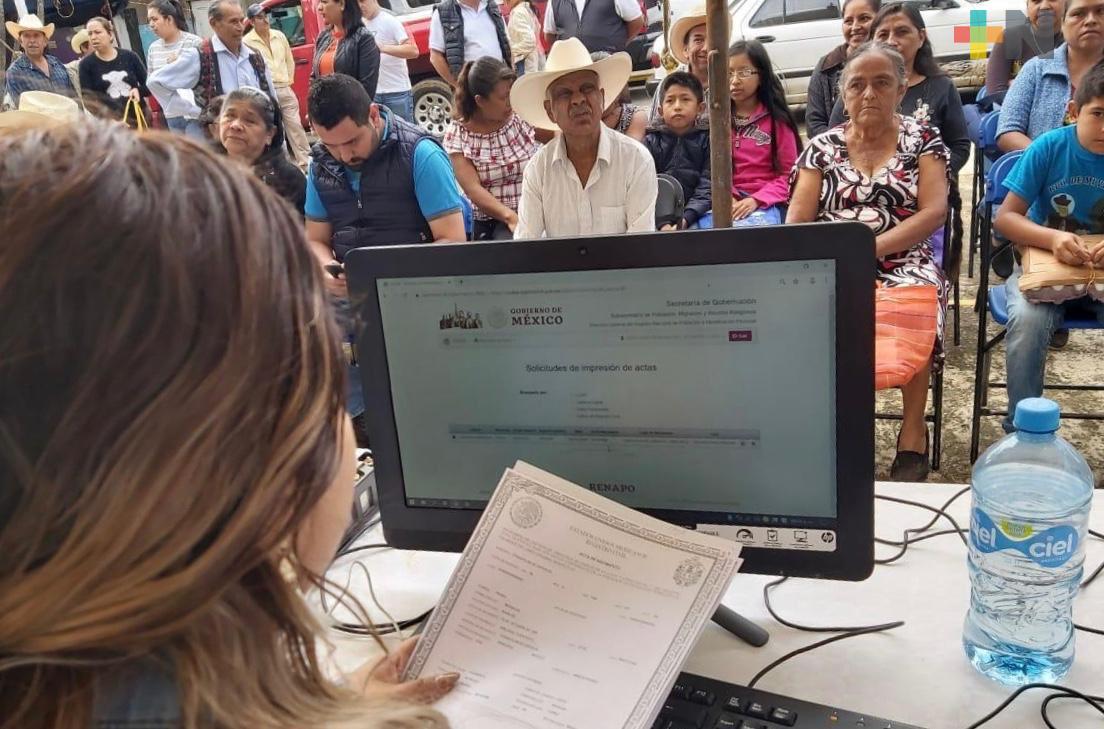 Más de 163 mil servicios del Registro Civil se han realizado en 125 Brigadas Itinerantes: Gobernador Cuitláhuac García