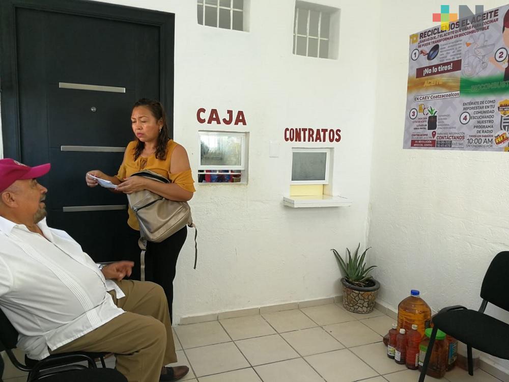 CAEV Coatzacoalcos invita a participar en programa de pago anual anticipado