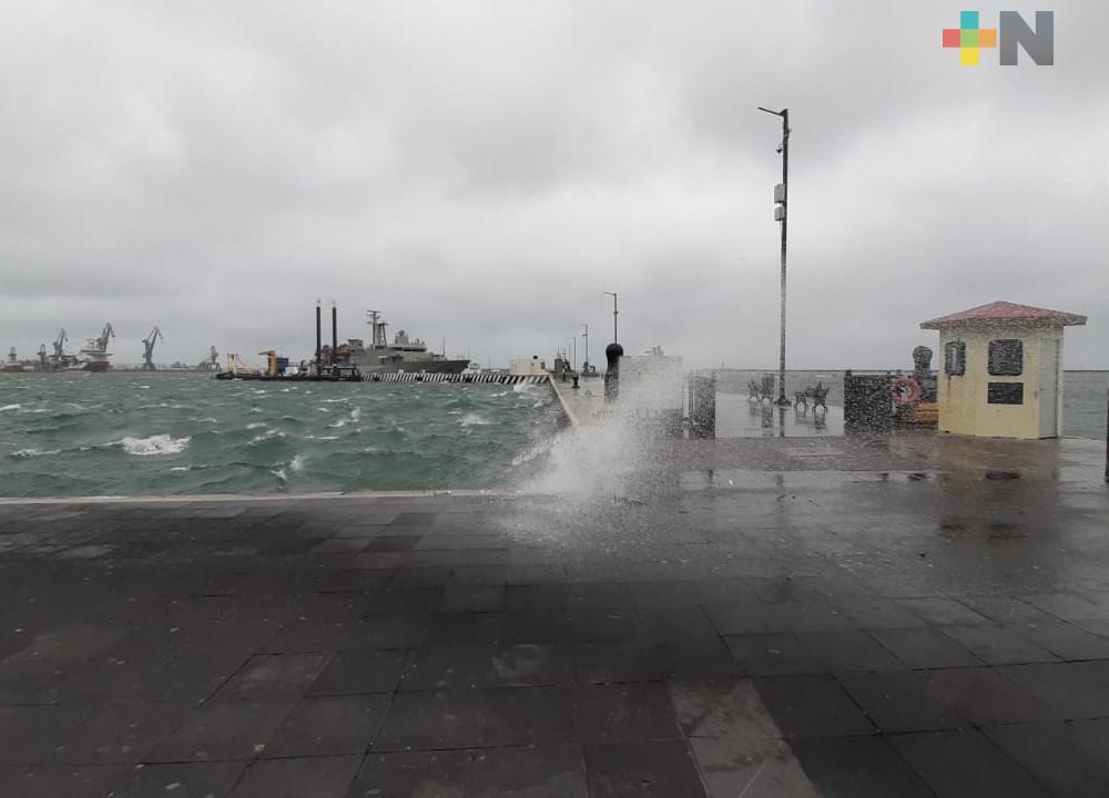 Se prevé «norte» fuerte a violento en el estado de Veracruz; aumentarán nublados con lluvias