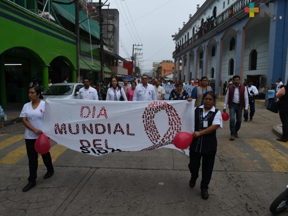 Conmemoran lucha contra el Sida, el sector salud emprende campaña en Tantoyuca