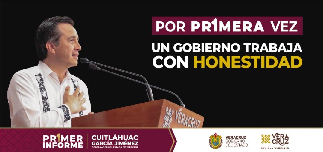Por primera vez un gobierno honesto: arranca campaña del Primer Informe de Cuitláhuac