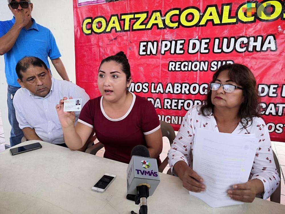 Docentes de Coatzacoalcos piden a SNTE aclare el uso de credenciales