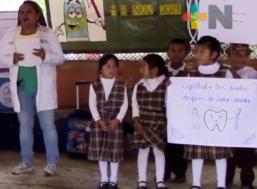En Ilamatlán se llevó a cabo la Segunda Semana Nacional de Salud Bucal