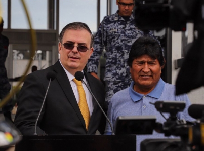 Evo Morales gozará de libertad y seguridad en México, afirma Ebrard