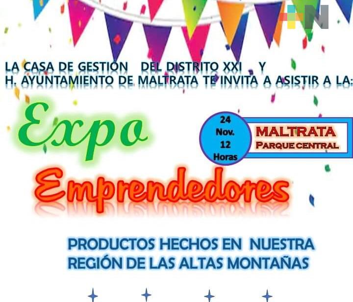 Expo Emprendedores mostrará productos y servicios de las Altas Montañas, en Maltrata