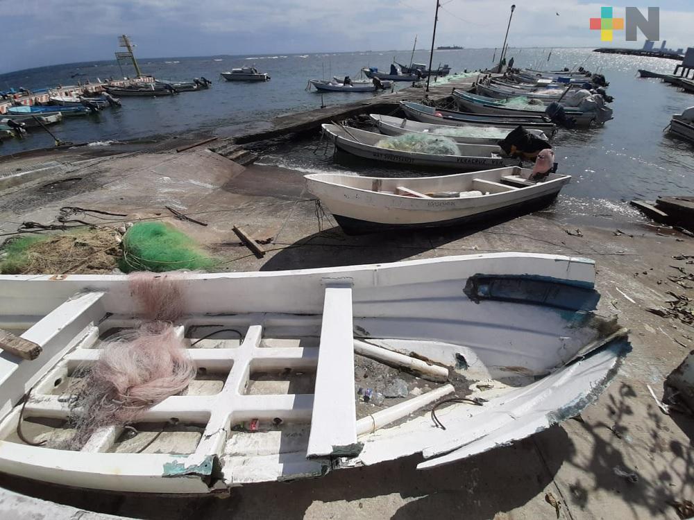 Frente Frío 8 deja afectaciones y pérdidas millonarias a pescadores de Veracruz