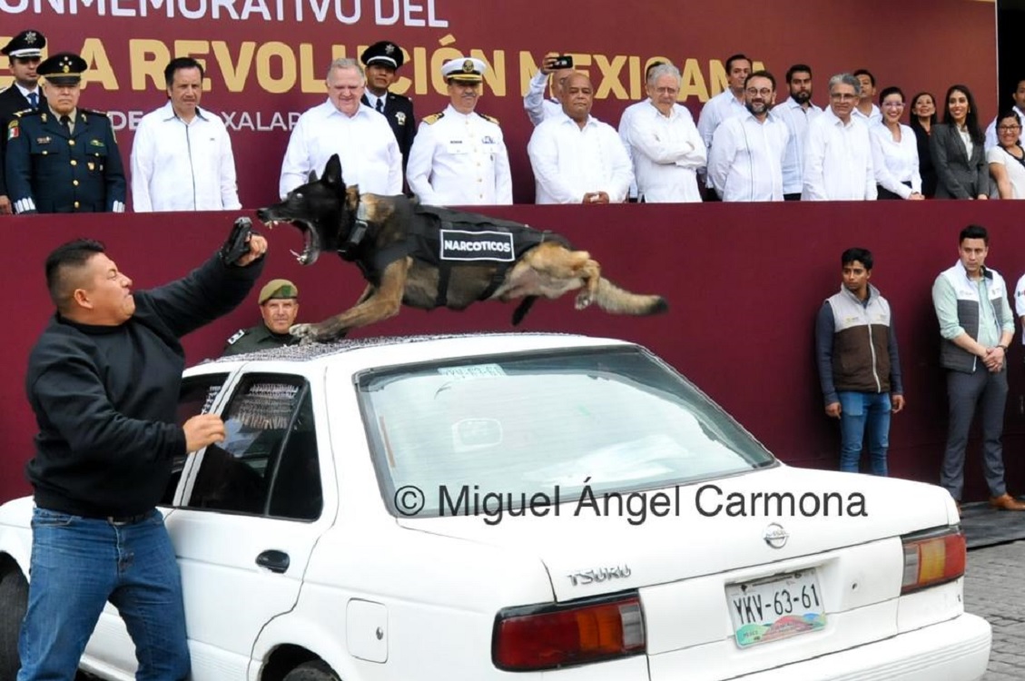 Gobernador Cuitláhuac García encabeza desfile por aniversario de la Revolución Mexicana