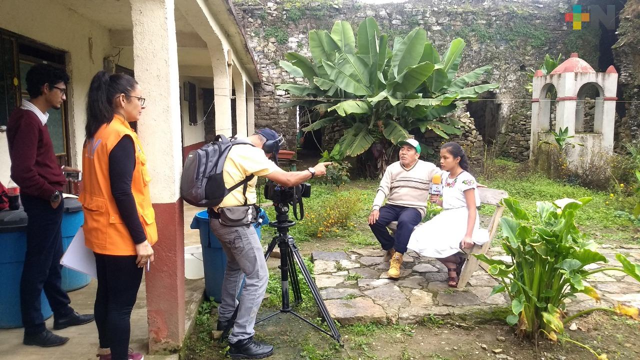 RTV Niños grabó programas en leguas originarias en Huayacocotla, Ilamatlán y de Texcatepec