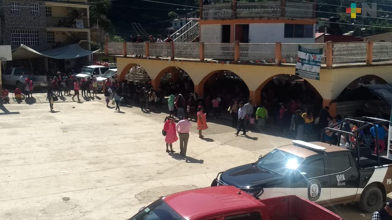 Saldo blanco en durante periodo vacacional en Xococapa, Ilamatlán